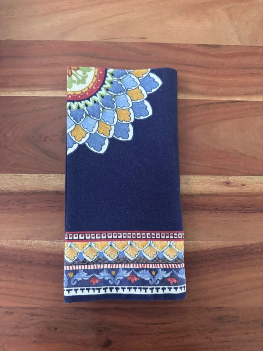 Williams Sonoma Mediterranean Tablecloth 70x108 & 12 Napkins Set